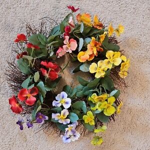 Vibrant Floral Door Wreath